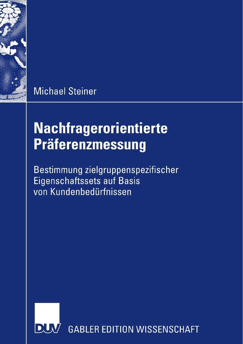Product Image: Nachfragerorientierte Präferenzmessung
