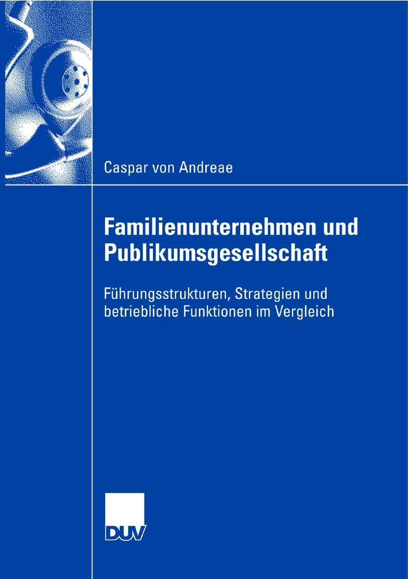 Familienunternehmen und Publikumsgesellschaft book