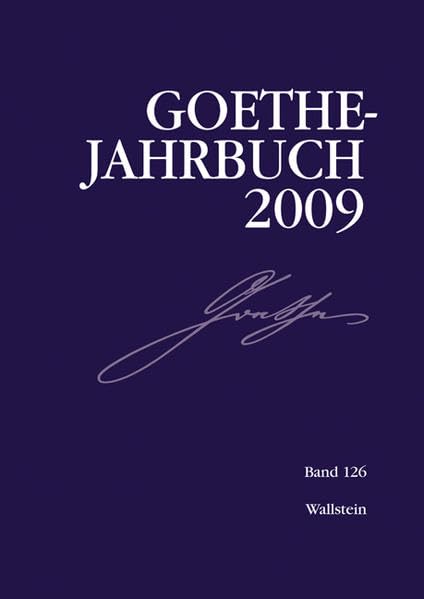 Product Image: Goethe-Jahrbuch 2009: BD 126/2009