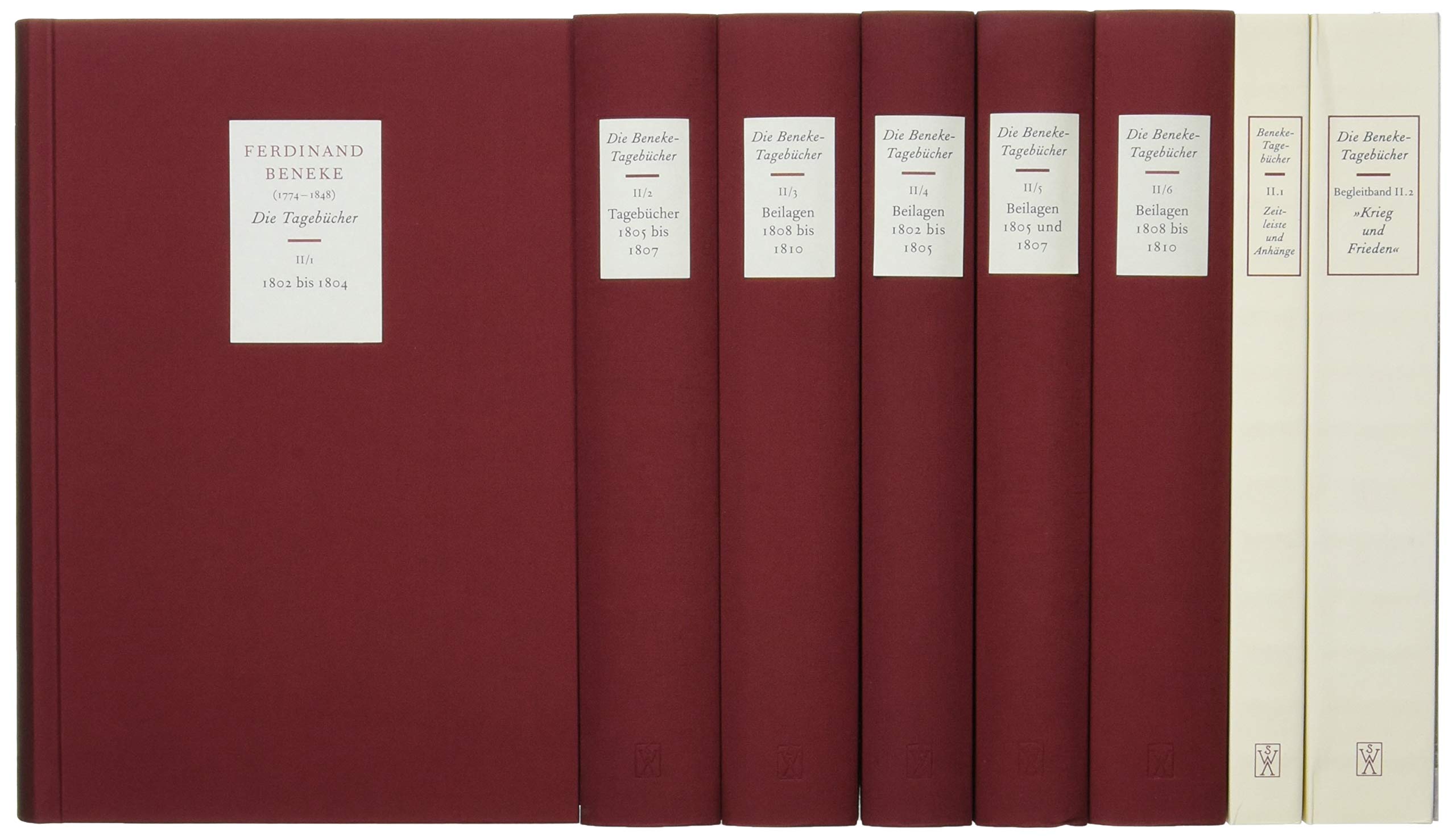 Die Tagebücher II (1802-1810) (Beneke Tagebücher) Essays & Short Stories