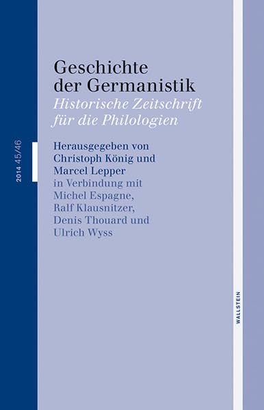 Geschichte der Germanistik 45/46 (2014) Contemporary literature