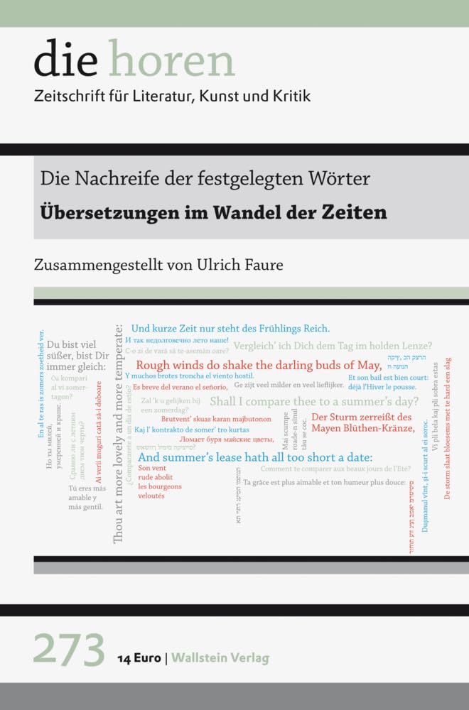 Die Nachreife der festgelegten Wörter Contemporary literature