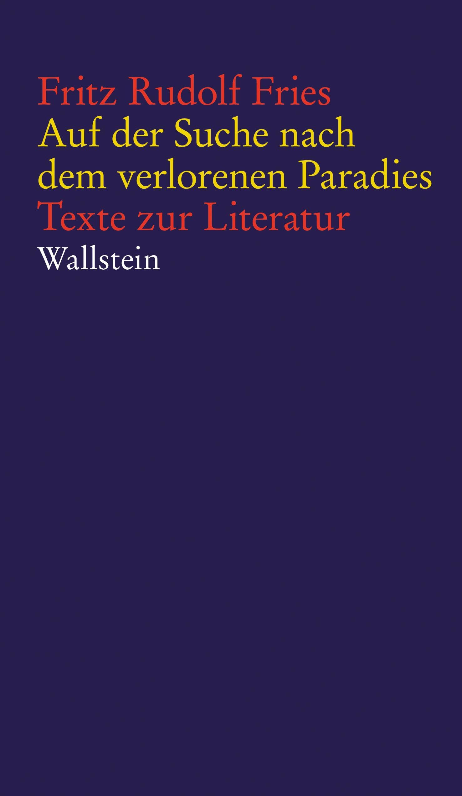 Auf der Suche nach dem verlorenen Paradies Contemporary literature