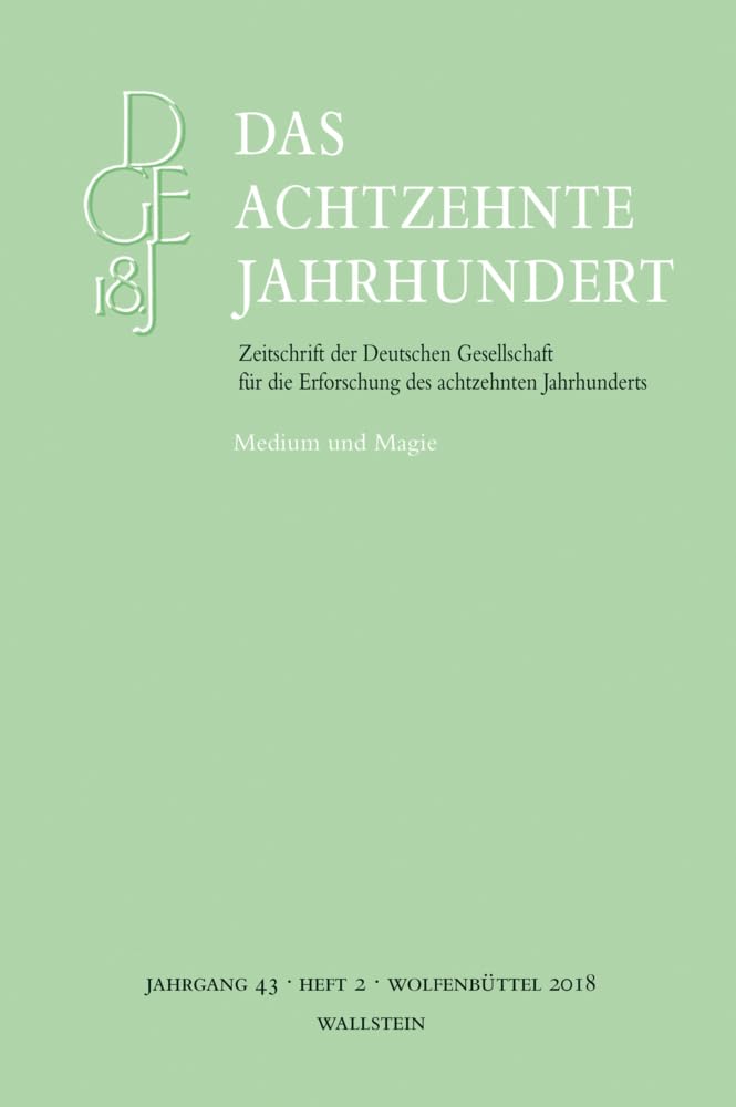 Das achtzehnte Jahrhundert 43/2 Contemporary literature