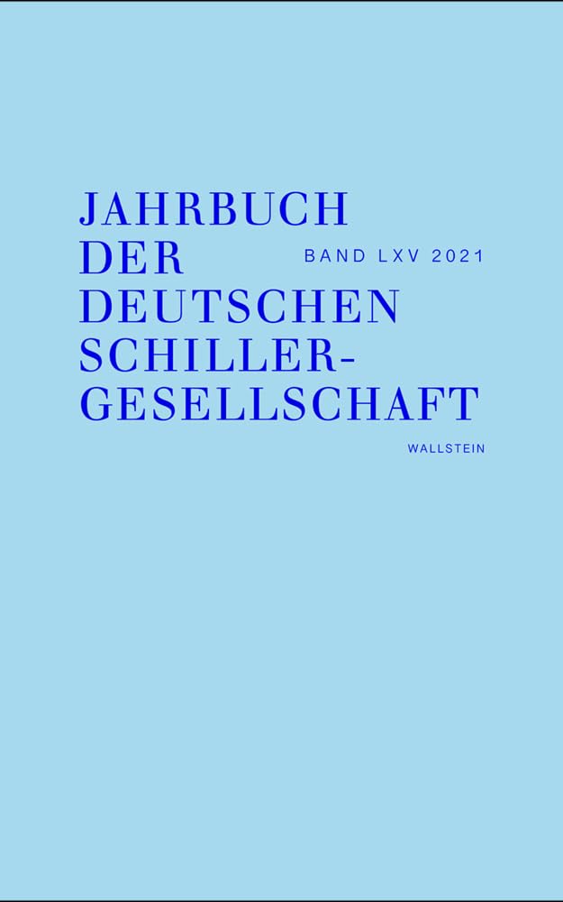Jahrbuch der Deutschen Schillergesellschaft: Internationales Organ für Neuere Deutsche Literatur Contemporary literature Books