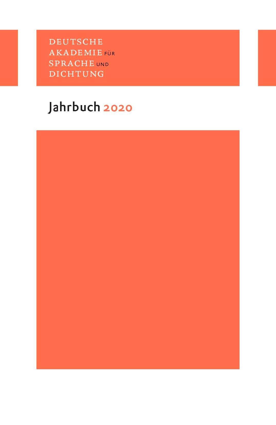 Jahrbuch 2020 (Jahrbuch der Deutschen Akademie für Sprache und Dichtung) Reference Books