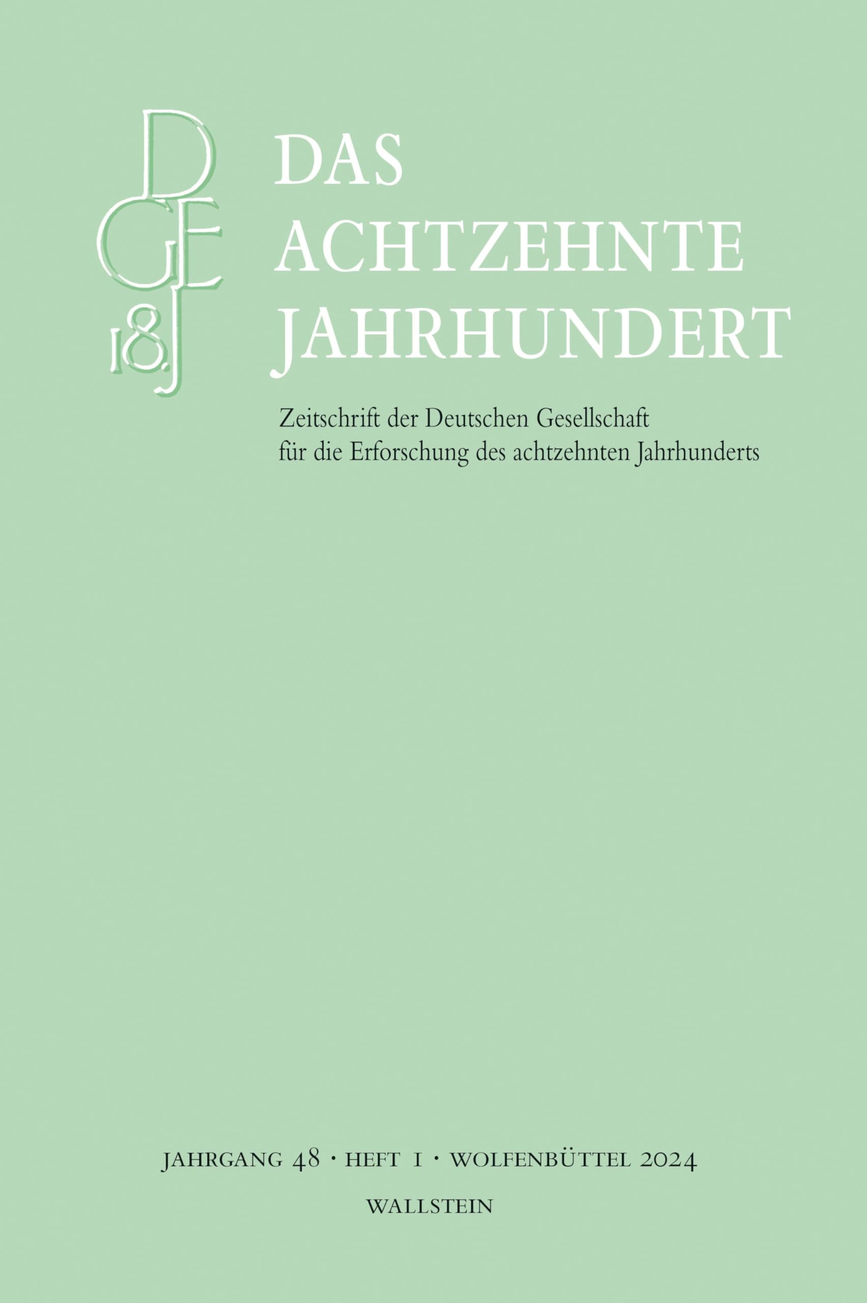 Das achtzehnte Jahrhundert book