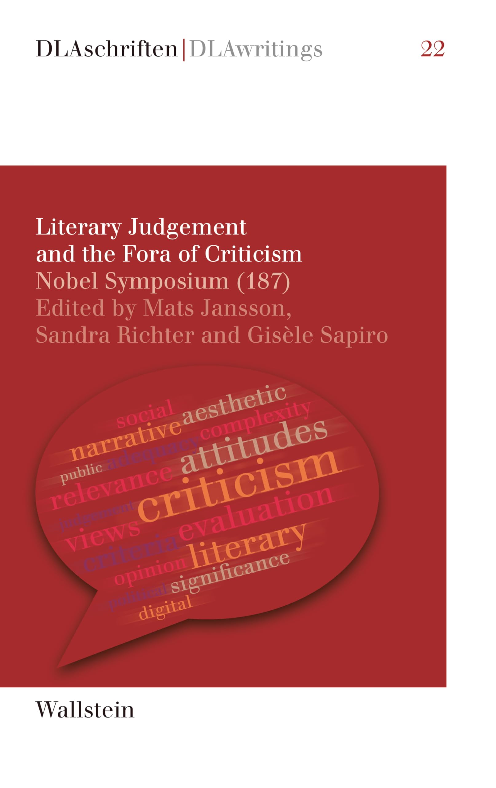 Literary Judgement and the Fora of Criticism Social Sciences