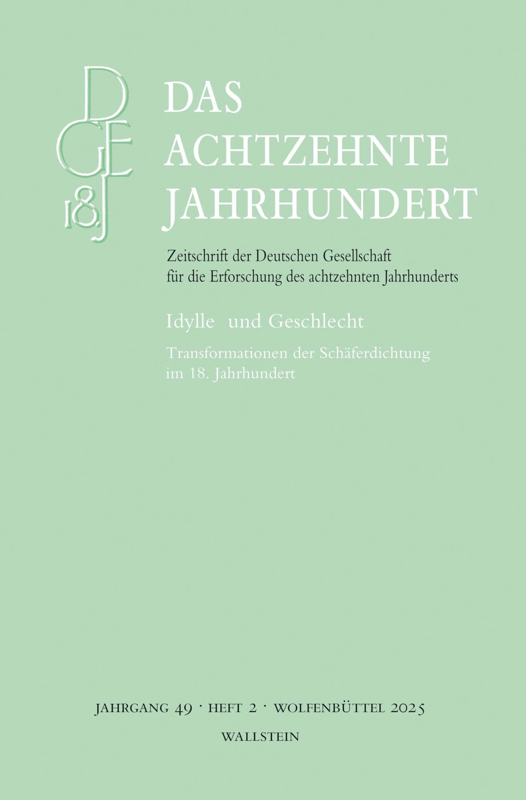 Das achtzehnte Jahrhundert 49/2 Social Sciences