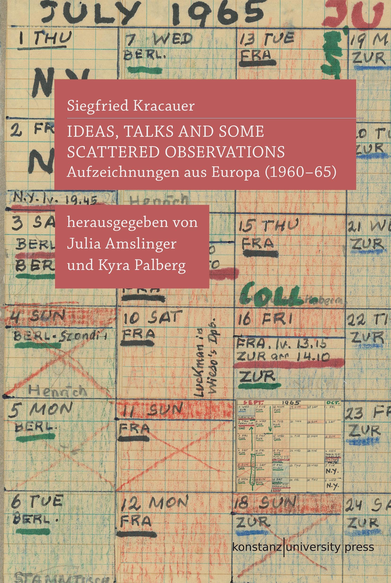 Ideas, talks and some scattered observations Contemporary literature Books