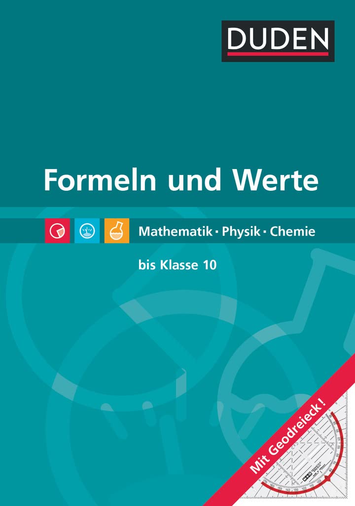 Formeln und Werte  - Formelsammlung bis Klasse 10 Study Guides