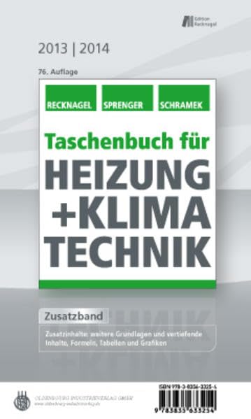 Taschenbuch für Heizung + Klimatechnik 13/14: Zusatzband Print Business & Technology