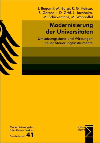 Modernisierung der Universitäten: Umsetzungsstand und Wirkungen neuer Steuerungsinstrumente Law