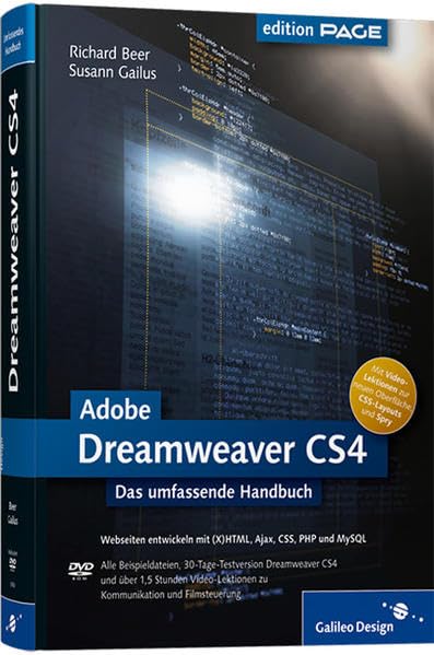 Product Image: Adobe Dreamweaver CS4: Webseiten programmieren und gestalten mit (X)HTML, Ajax, CSS, PHP und MySQL (Galileo Design)