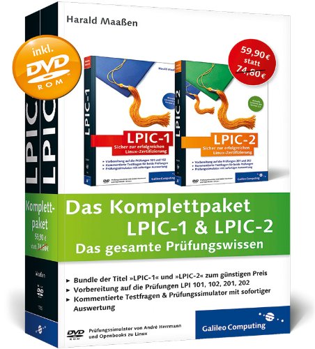 Das Komplettpaket LPIC-1 & LPIC-2: Das gesamte Prüfungswissen (Galileo Computing) Computer Science
