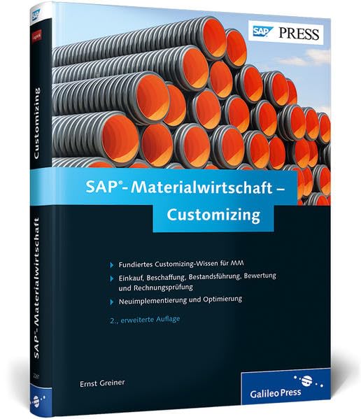 SAP-Materialwirtschaft – Customizing: SAP MM erfolgreich konfigurieren (SAP PRESS) Computer Science