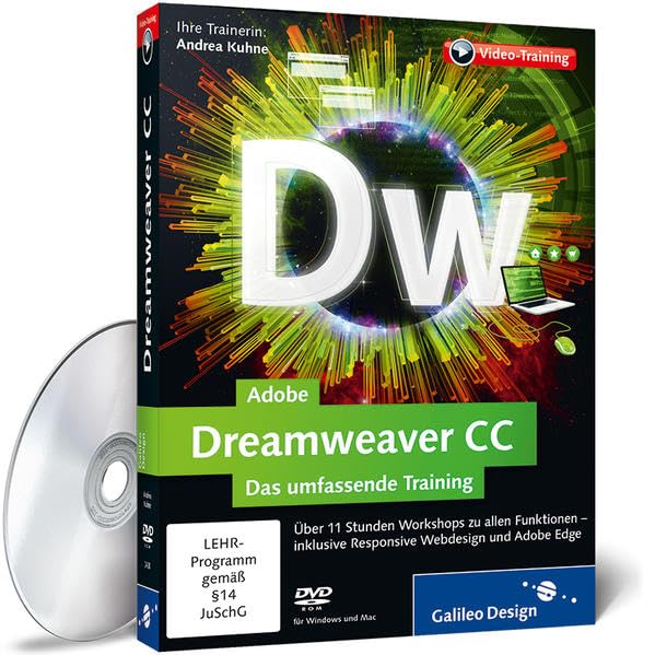 Adobe Dreamweaver CC - Das umfassende Training - auch für CS6 geeignet Web & Graphic Design
