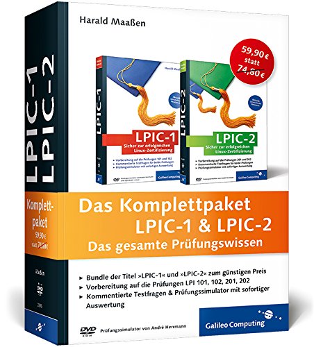 Das Komplettpaket LPIC-1 & LPIC-2: Das gesamte Prüfungswissen (Galileo Computing) Computer Science
