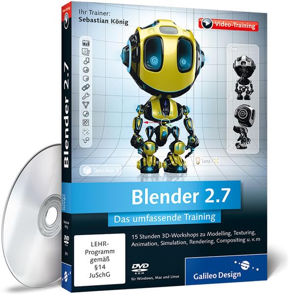 Blender 2.7 - Das umfassende Training (PC+Mac+Linux) von Sebastian König Web & Graphic Design