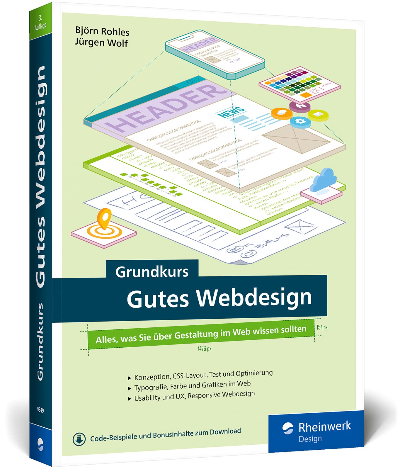 Grundkurs Gutes Webdesign: Alles, was Sie über Gestaltung im Web wissen müssen. Moderne und attraktive Websites designen. Mit vielen Praxisbeispielen General education