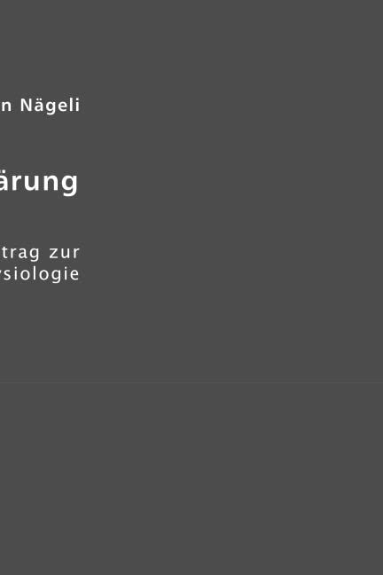 Theorie der Gärung: Ein Beitrag zur Molekularphysiologie Natural Sciences