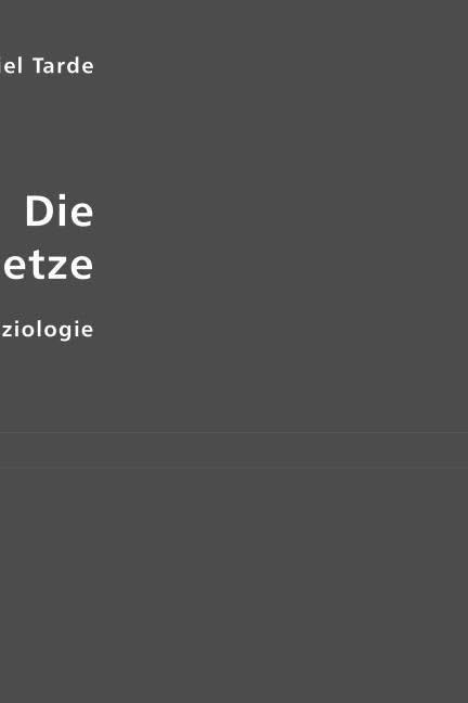 Die sozialen Gesetze: Skizze zu einer Soziologie Law