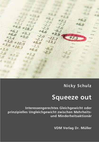 Squeeze out: Interessengerechtes Gleichgewicht oder prinzipielles Ungleichgewicht zwischen Mehrheits- und Minderheitsaktionär Law