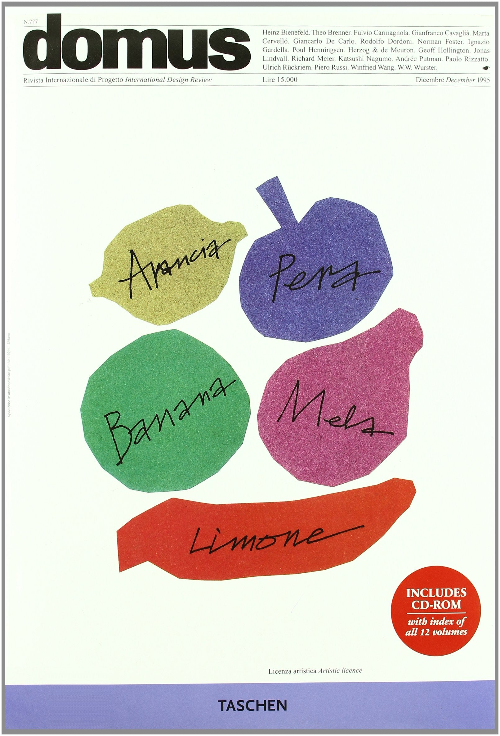 domus Vol. 12: 1995 -1999. Introduction by Luigi Spinelli. Essay by Francois Burkhardt. Italien.-Engl. Architecture