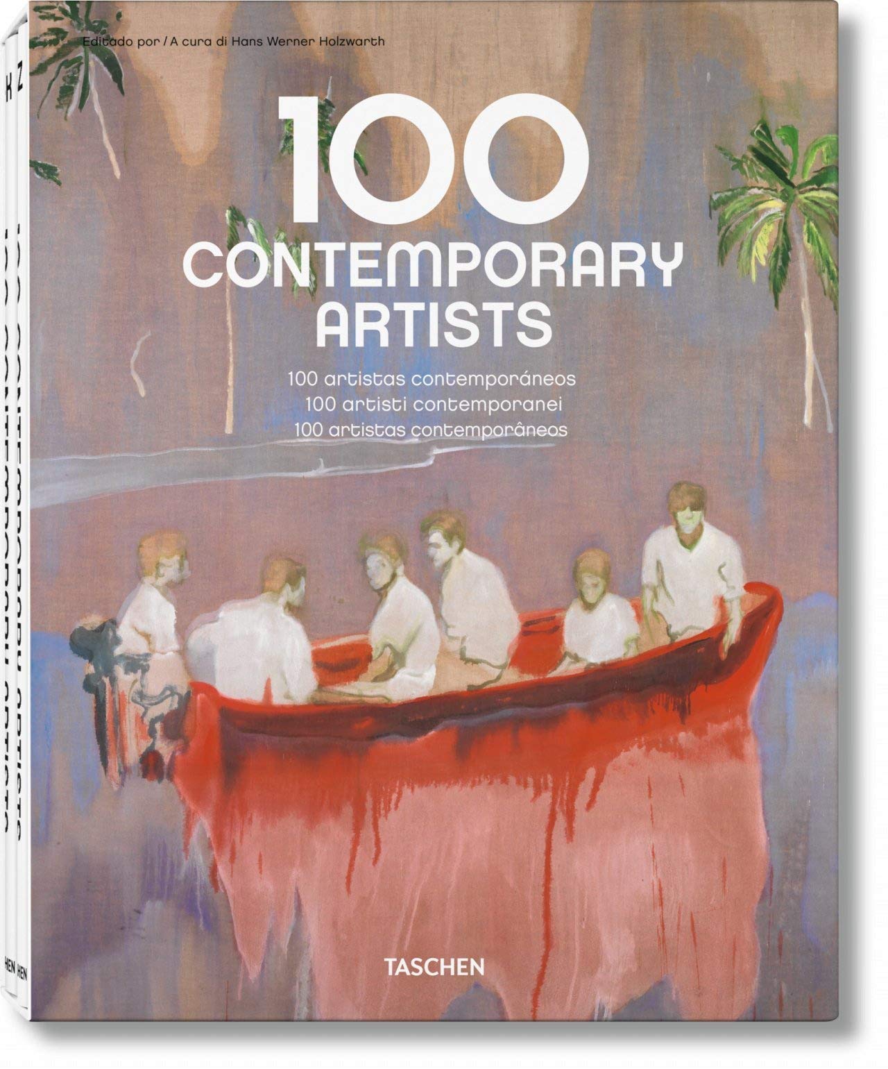 JU-25 100 Contemporary artists - Italien - espagnol - Portugais book