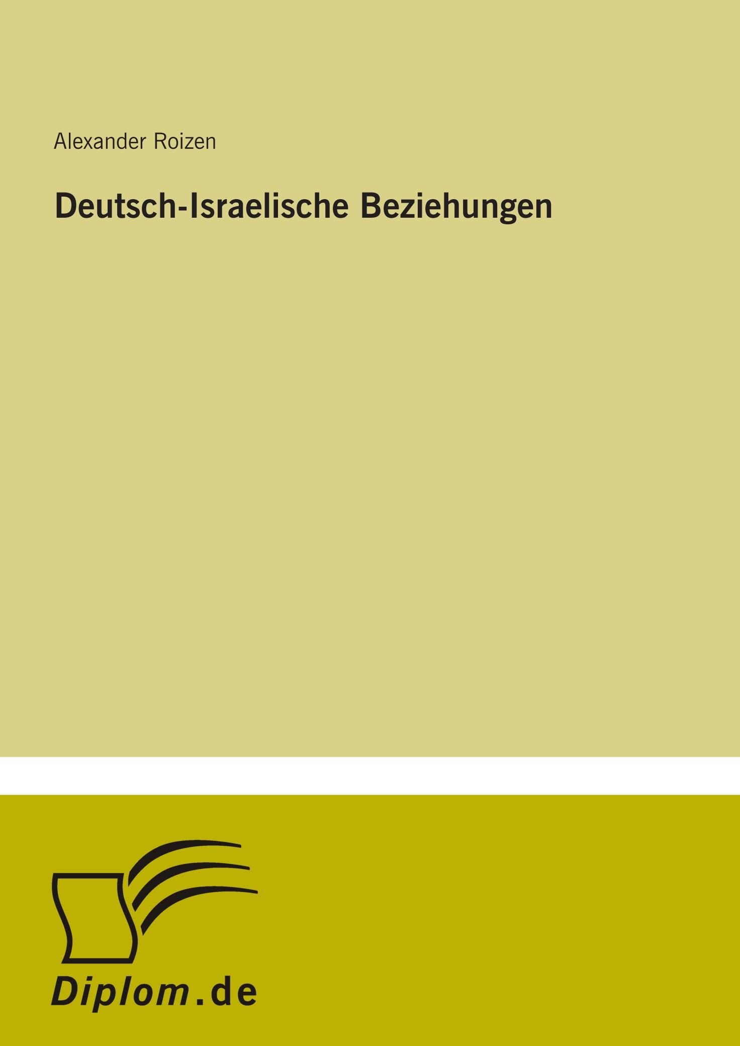 Deutsch-Israelische Beziehungen Books