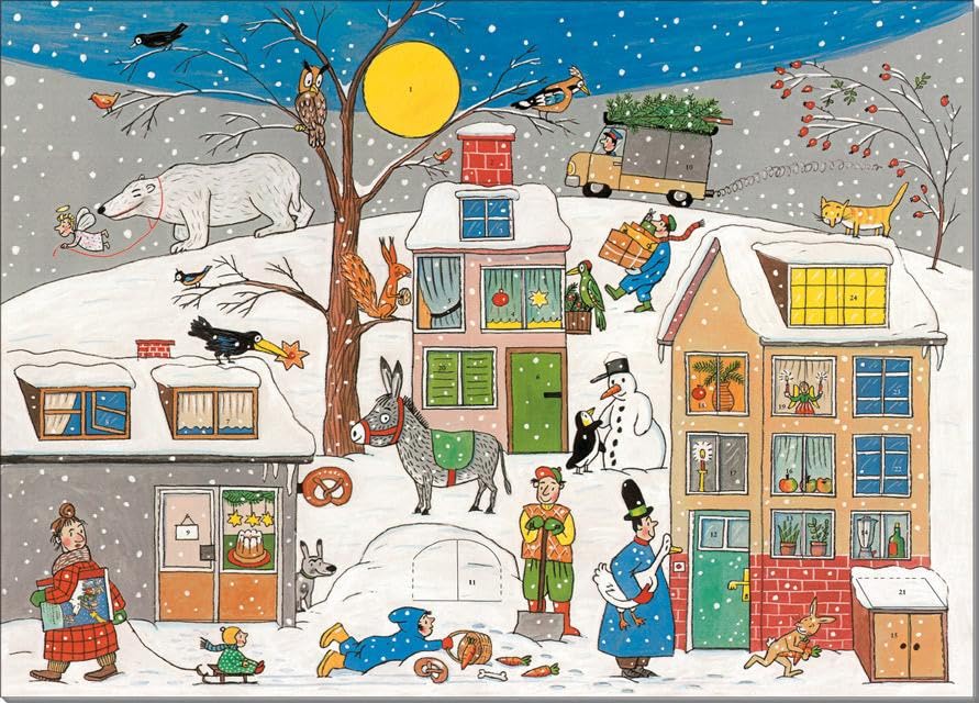 Adventskalender Weihnachten in Wimmlingen: 24 Türchen mit kleinen Bildergeschichten Calendars