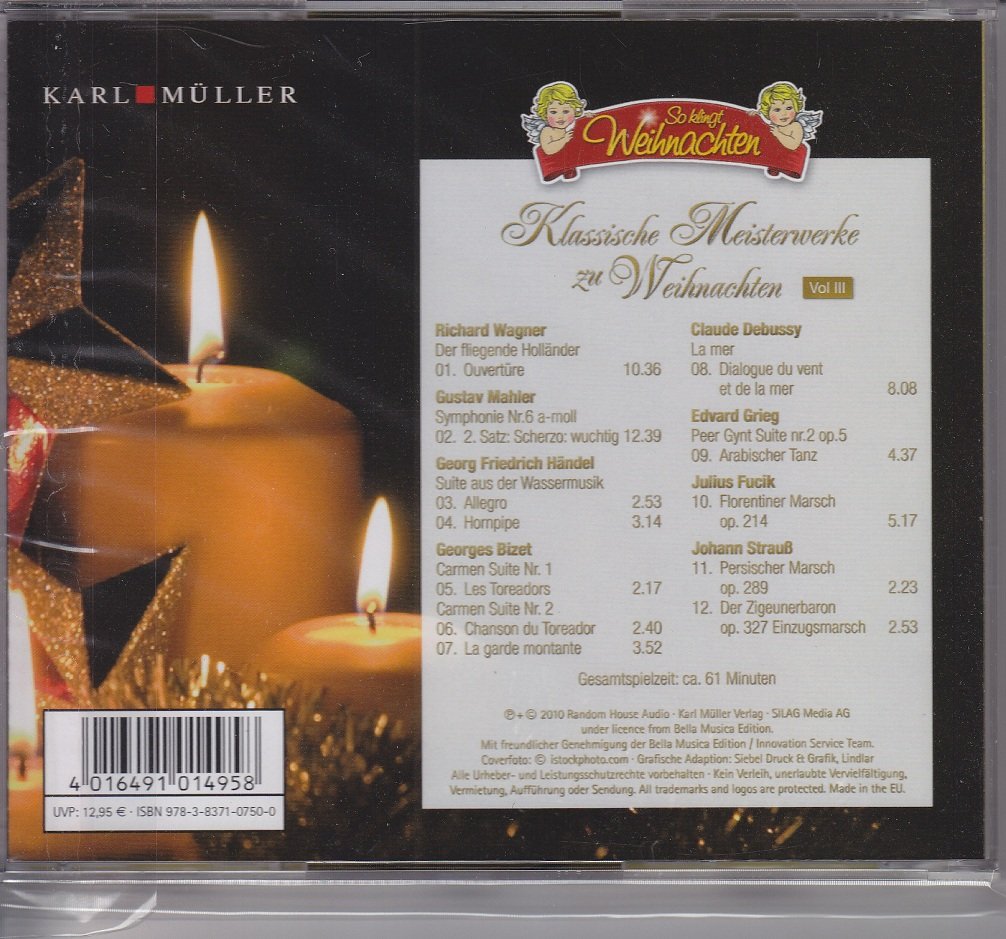 Klassische Meisterwerke zu Weihnachten Vol. lll 3 Music