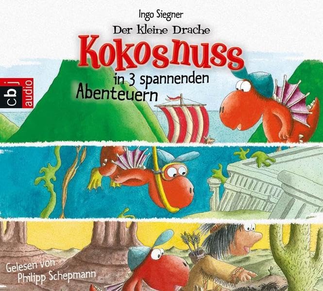 Der kleine Drache Kokosnuss in 3 spannenden Abenteuern: Der kleine Drache Kokosnuss auf der Suche nach Atlantis - Der kleine Drache Kokosnuss bei den ... Wikinger. Inszenierte Lesung mit Musik Novels & Short Stories
