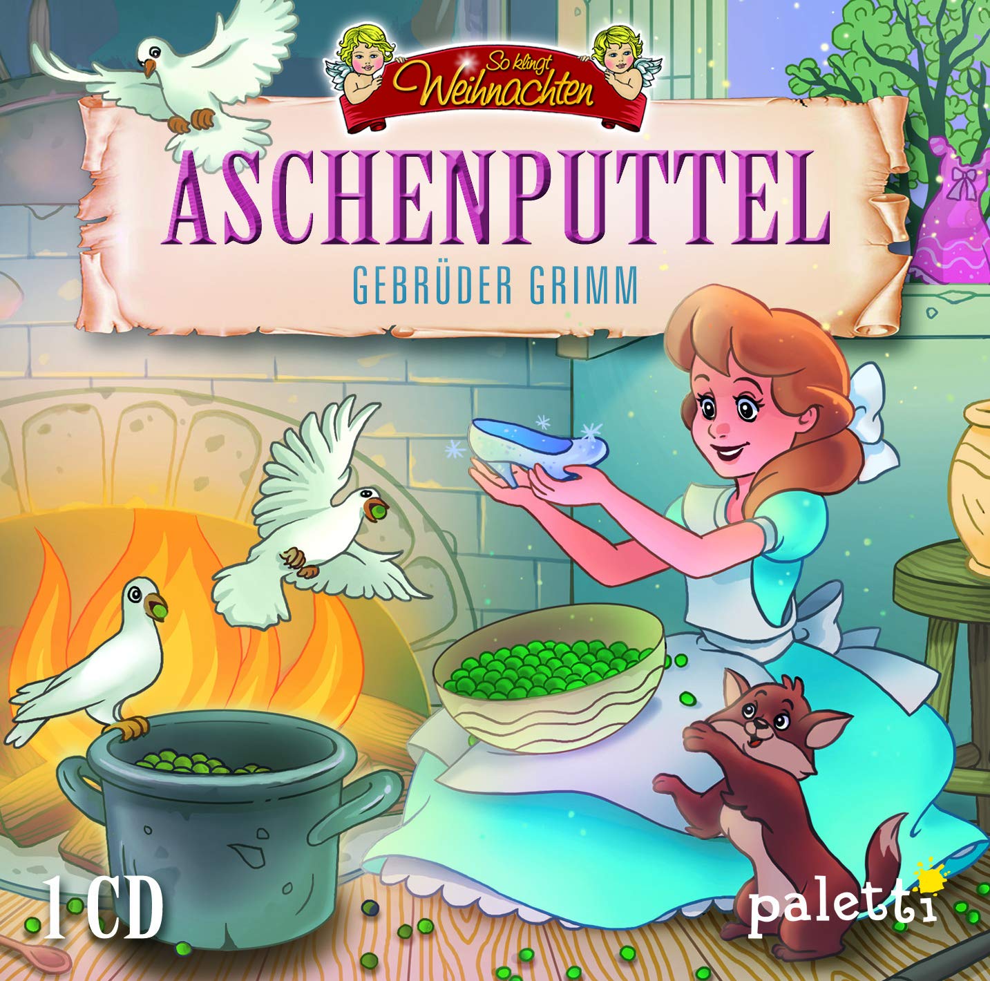 Kinder CD Aschenputtel, So klingt Weihnachten Märchen Hörbuch Audio CD Paletti Books