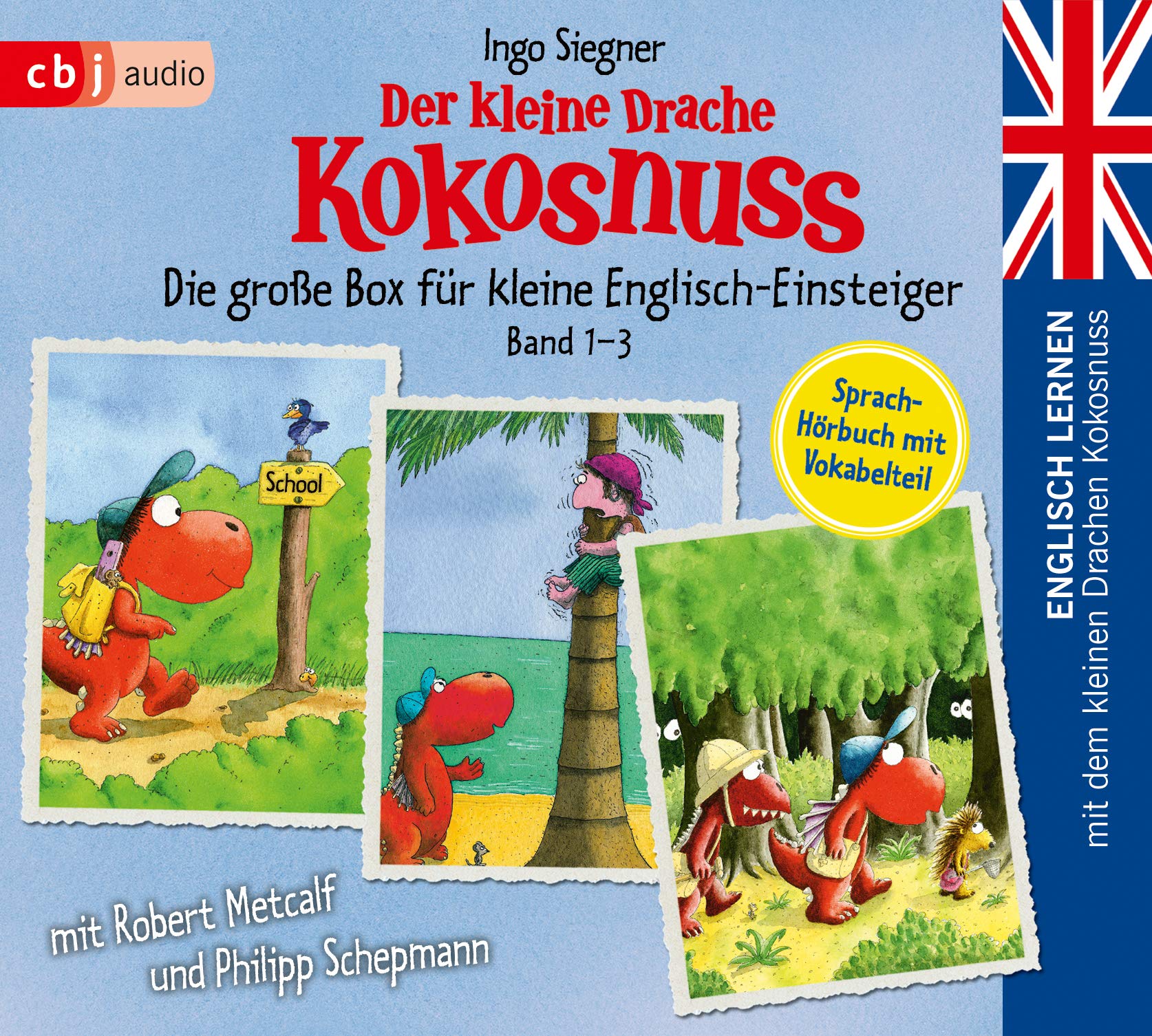 Englisch lernen mit dem kleinen Drachen Kokosnuss - Die große Box für kleine Englisch-Einsteiger (Band 1-3) Novels & Short Stories