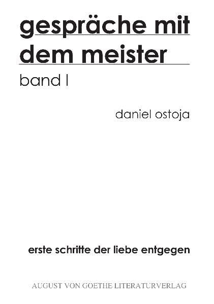 Gespräche mit dem Meister - Band 1 book