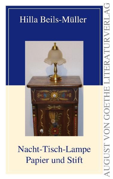 Nacht-Tisch-Lampe Papier und Stift Poetry