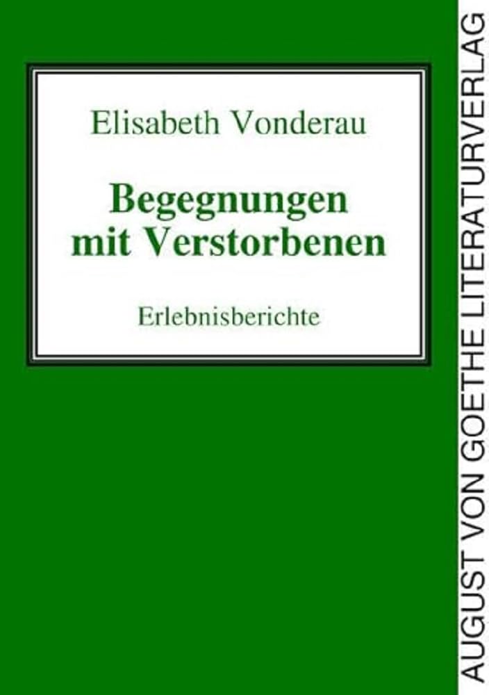 Begegnungen mit Verstorbenen Contemporary literature