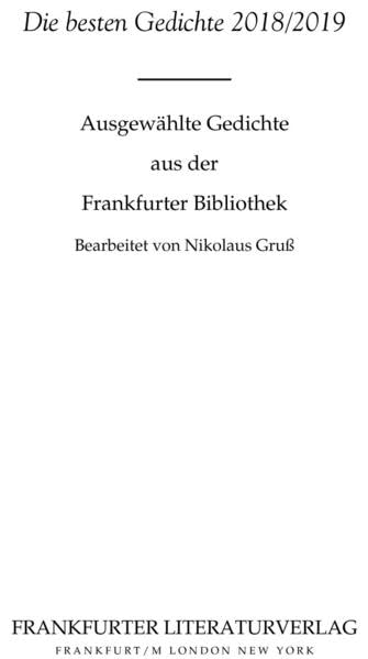 Die besten Gedichte 2018/2019 Poetry