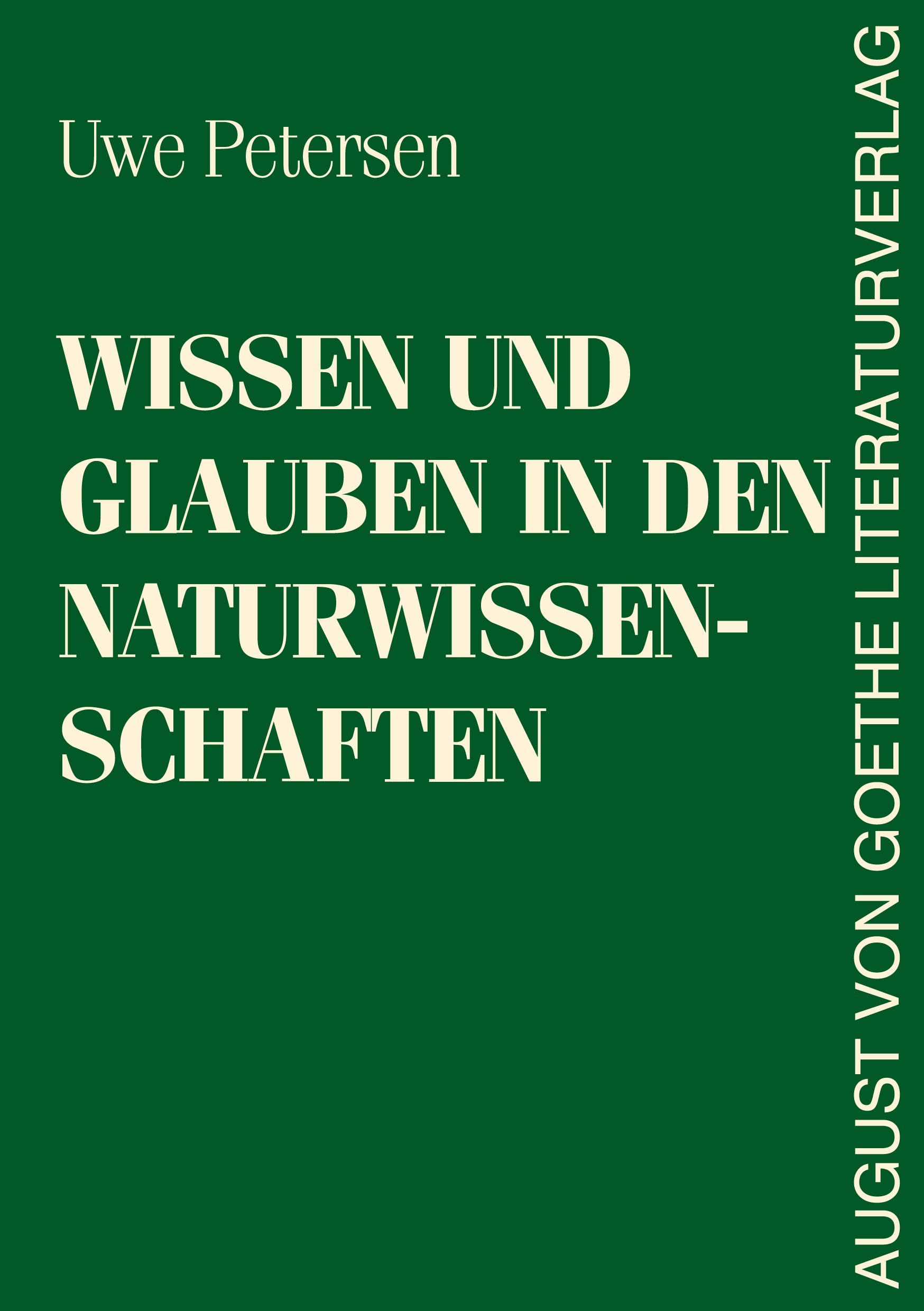 Wissen und Glauben in den Naturwissenschaften Books