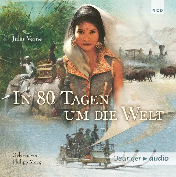 In 80 Tagen um die Welt,4 Audio-CDs: Gekürzte Lesung Novels & Short Stories