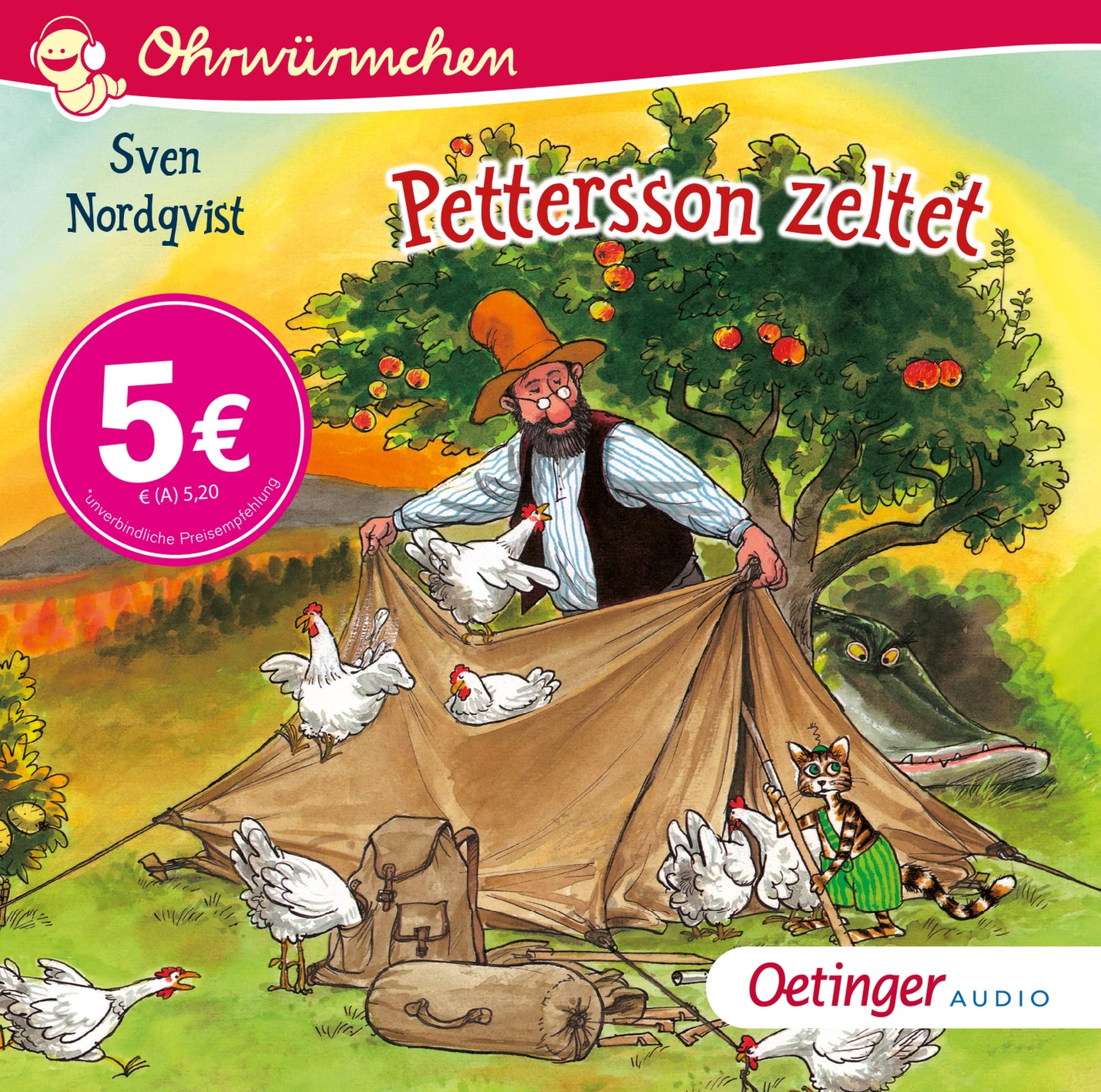 Pettersson und Findus. Pettersson zeltet: Ohrwürmchen. Lustiger Kinderbuch-Klassiker mit beliebten Helden aus Schweden als Hörerlebnis ab 4 Jahren Non-fiction