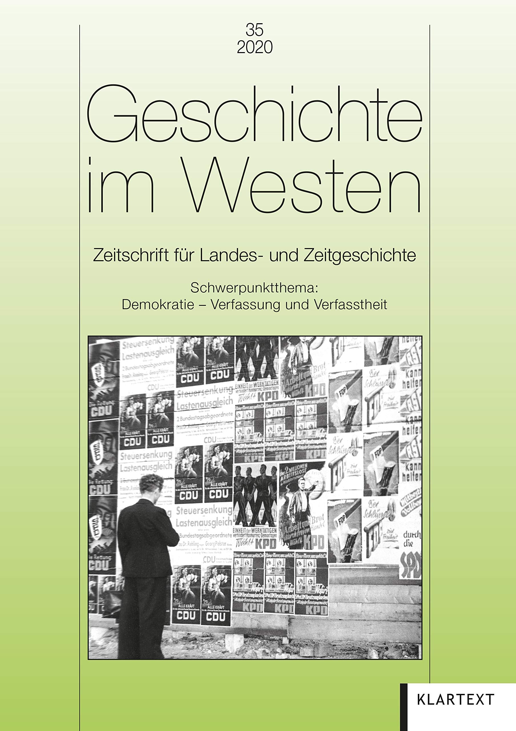 Geschichte im Westen 35/2020 Politics & History