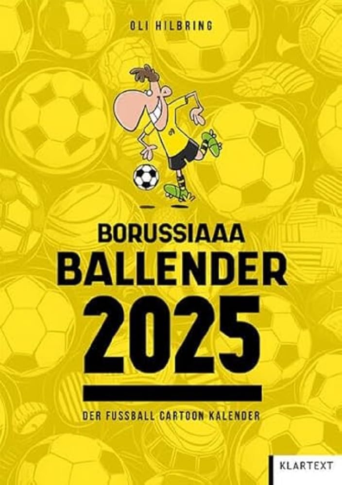 Ballender Borussia Dortmund 2025: Der Fussball-Cartoon-Kalender Manga
