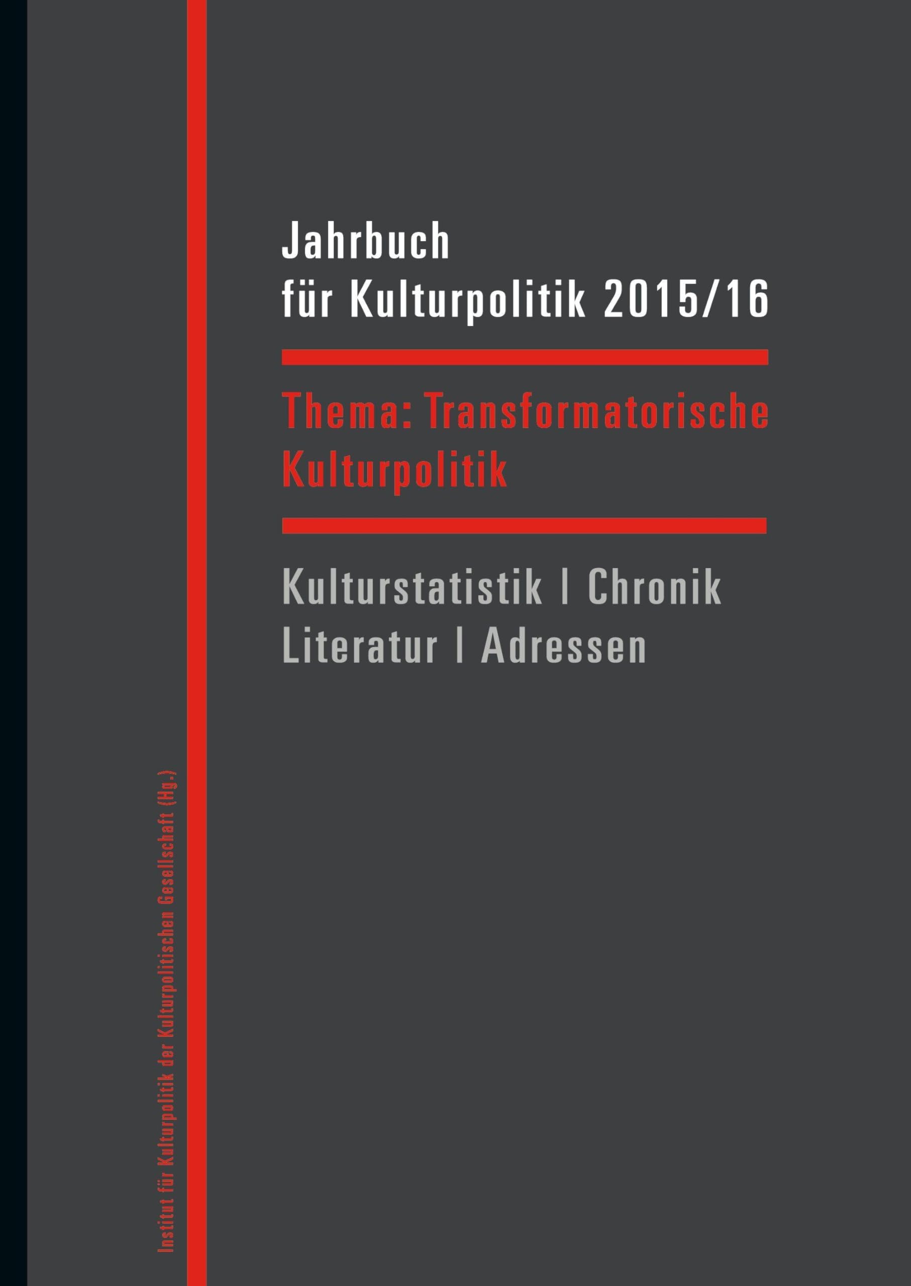 Jahrbuch für Kulturpolitik 2015/16 Law