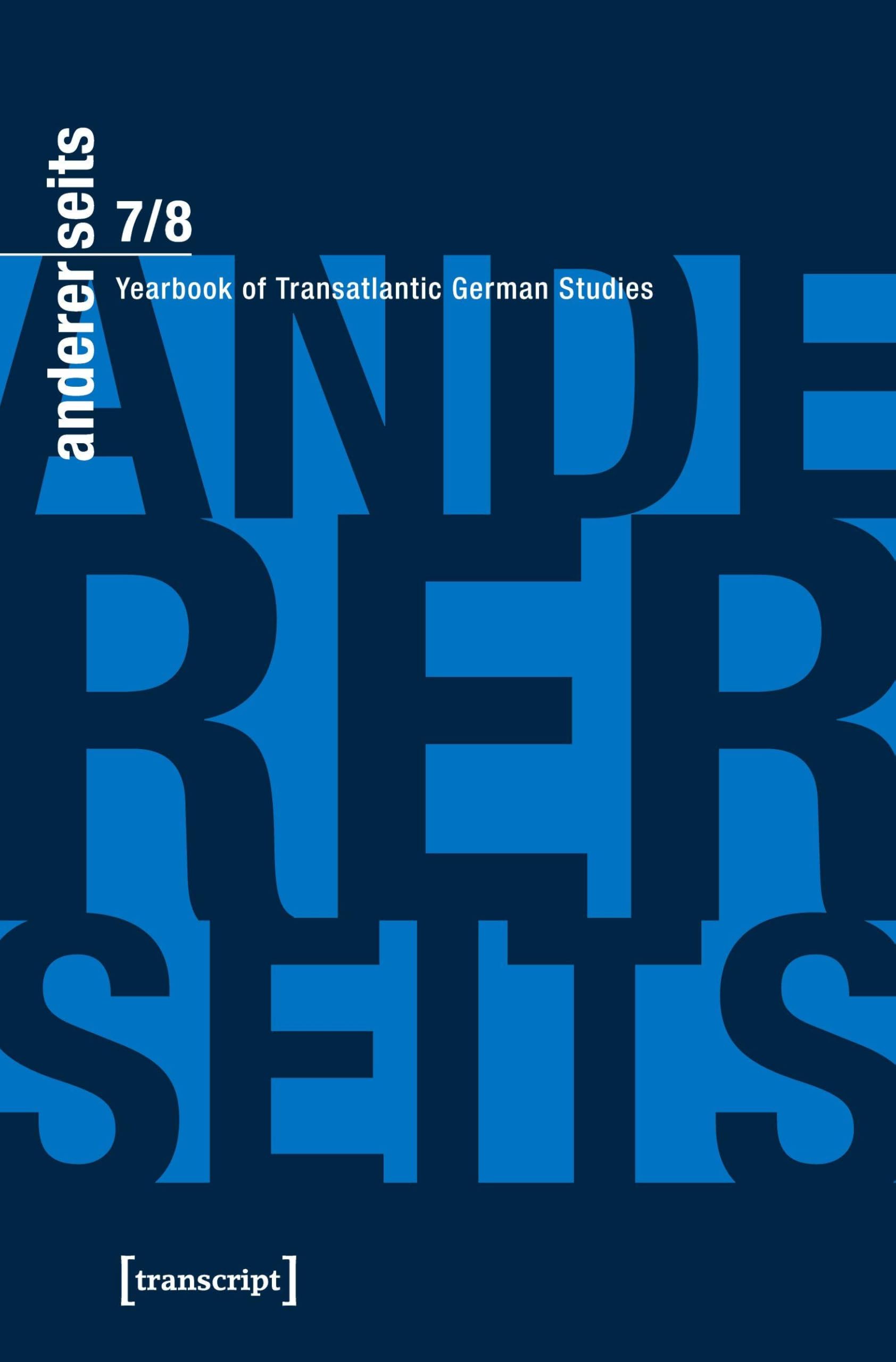 andererseits - Yearbook of Transatlantic German Studies book
