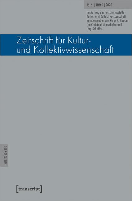 Zeitschrift für Kultur- und Kollektivwissenschaft: Jg. 6, Heft 1/2020: 11 book
