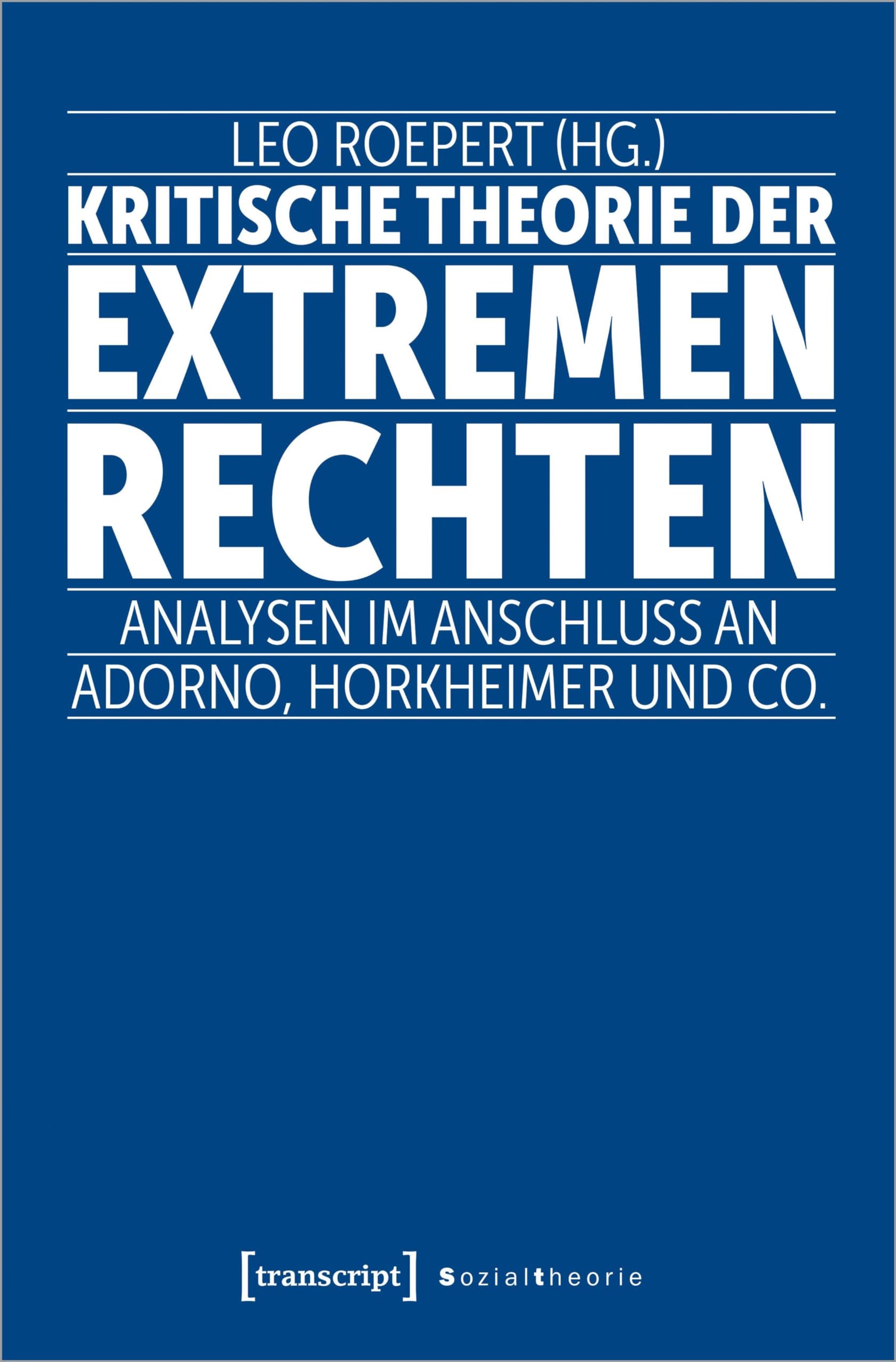 Kritische Theorie der extremen Rechten Philosophy