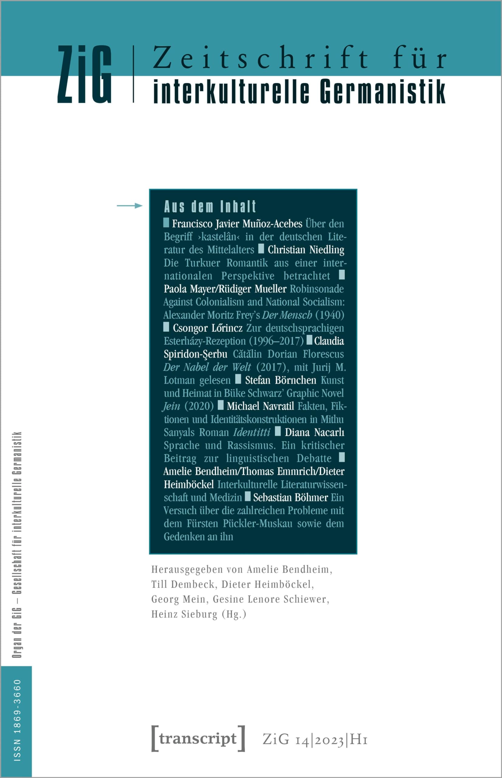 Zeitschrift für interkulturelle Germanistik: 14. Jahrgang, 2023, Heft 1 Philosophy