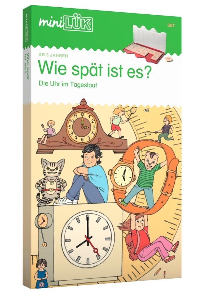 miniLÜK-Set: Vorschule/1. Klasse Wie spät ist es? (miniLÜK-Sets: Kasten + Übungsheft/e) Study Guides